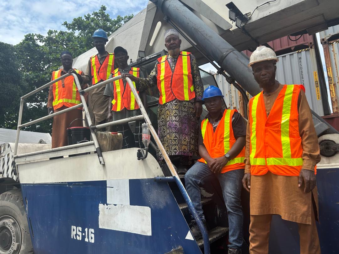 Heavy Terex Container Reach Stacker RS-16 with Yah Saalam Certified Operators