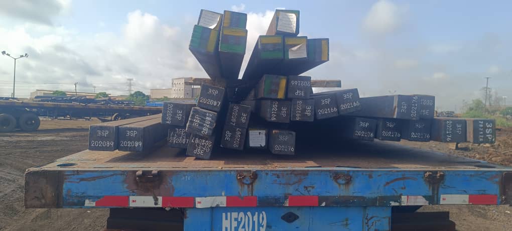 Loaded truck convoy